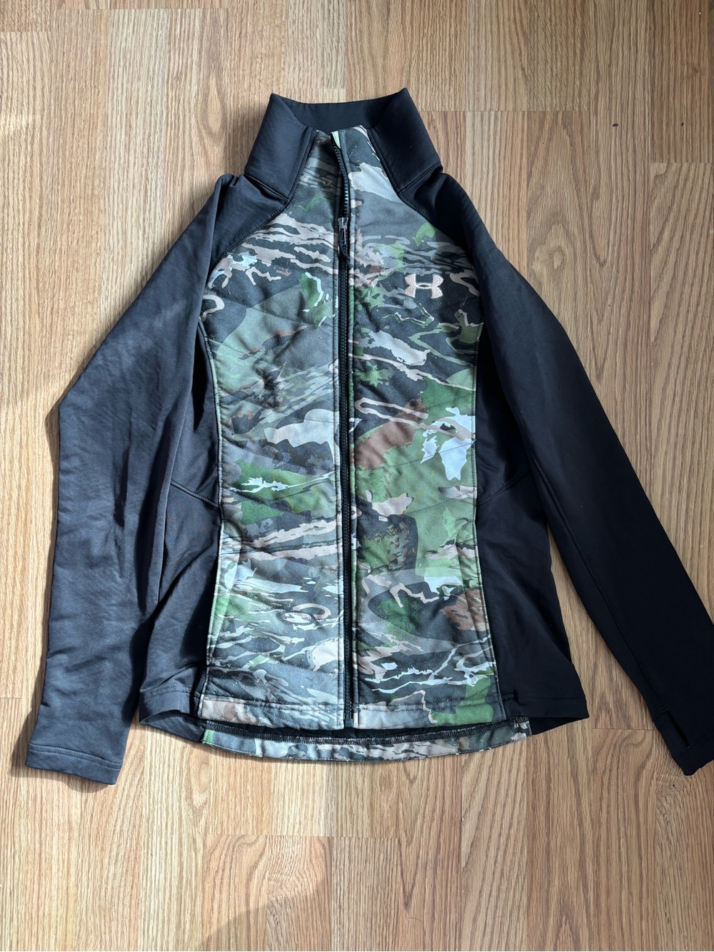 Under Armour Women’s Camo Zip-Up Jacket - Black & Green